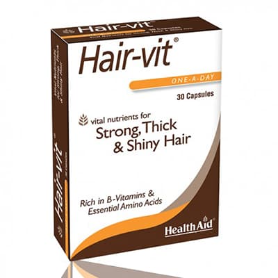 HealthAid Hair-vit Capsules Hair Vitamins 30’s.