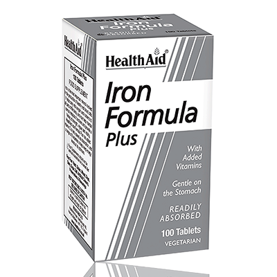 HealthAid Iron Formula Plus 100's Tablets.