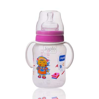 Japlo Baby Wide-Neck Feeding Bottle 260ml (Handle)