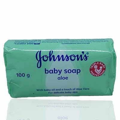 Johnsons Baby Soap Aloe Vera, 100g