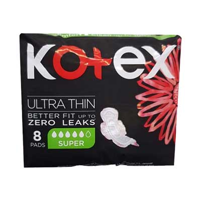 Kotex Ultra Thin Pads Super 8's