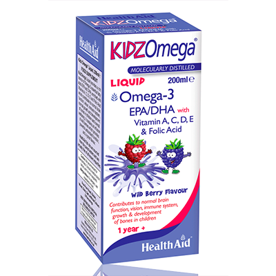 HealthAid KidzOmega Liquid (Berry) – 200ml.