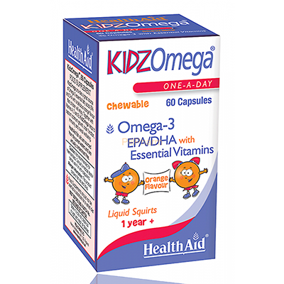 Healthaid Kidzomega 60’s (Orange Squirts).