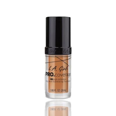 L.A. Girl HD Pro Coverage Illuminating Foundation, Tan – 28ml