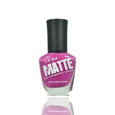 L.A. Girl Matte Raspberry Nail Polish – 14ml.