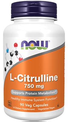 Now L Citrulline 750mg Vacps 90's.