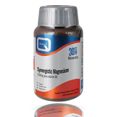 Quest Magnesium 150mg + Vit B6 Chelated 30's