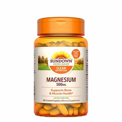 Sundown Magnesium 500mg Coated Caplets 180's