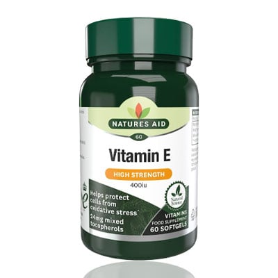 Natures Aid Vitamin E 400iu Softgels 60 per pack