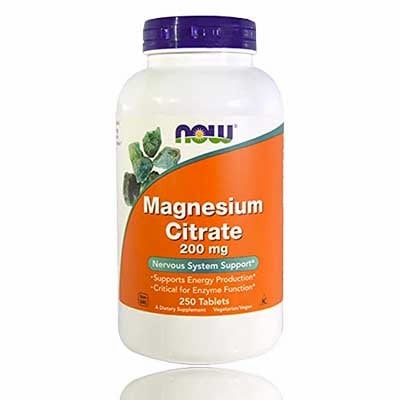 Now Magnesium Citrate Nervous System Support, 250 tablets