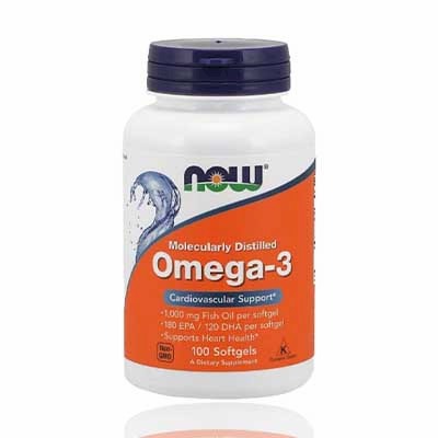 Now Omega-3 Molecularly Distilled, 100 Softgels