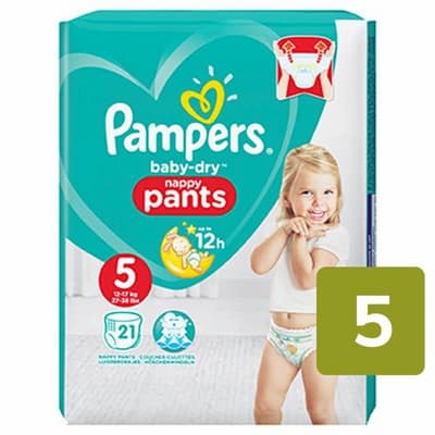 Pampers Baby-Dry Pants Size 5, 21 Nappy Pants