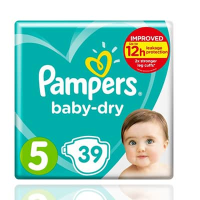 Pampers Baby-Dry Size 5, 39 Nappies