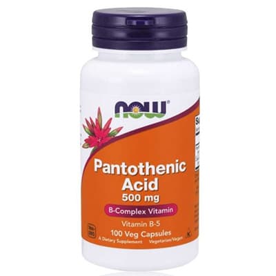 Now Pantothenic Acid 500 mg Veg Capsules