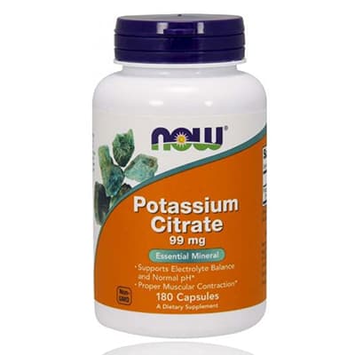 Now Potassium Citrate - 99 mg Veg Capsules