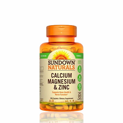 Sundown Calcium, Magnesium & Zinc Caplets 100s