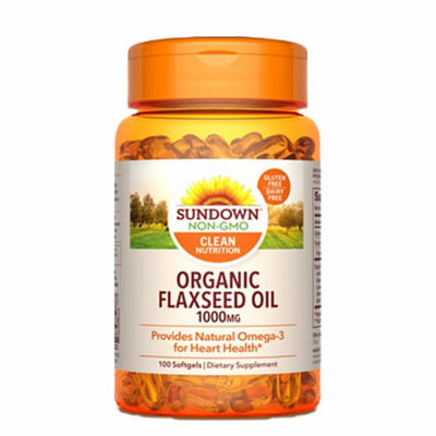 Sundown Flaxseed Oil 1000mg Softgels 100's