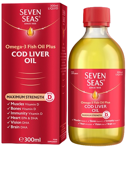 Seven Seas Cod Liver Oil Maximum Strength With Vitamin D 300ml