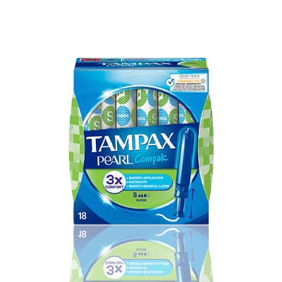 Tampax Tampons Pearl Compak Super 18's