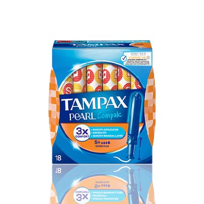 Tampax Tampons Pearl Compak Super Plus 18's