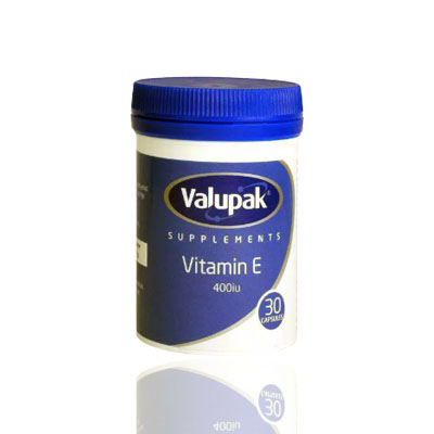 Valupak  Vitamin E 400iu 30 Capsules