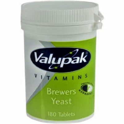 Valupak Brewers Yeast 300mg Tablets - 180 Tablets