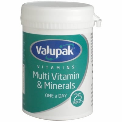 Valupak Multivitamins & Minerals 25 Tablets