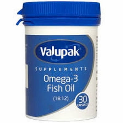 Valupak Omega 3 Fish Oil, 30 Capsule