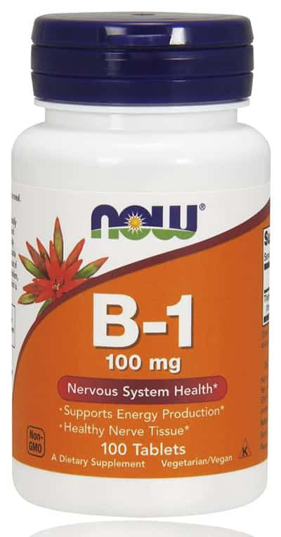 Now Vitamin B-1 - 100 mg 100 Tablets