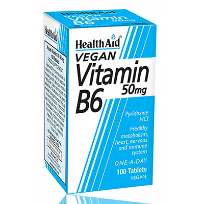 HealthAid Vitamin B6 100's Tablets 50mg