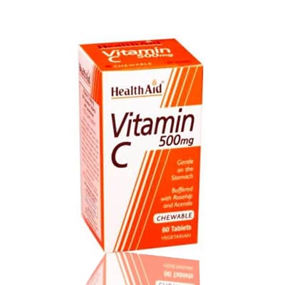 Healthaid Vitamin C 500mg chewable 60's. - 500mg