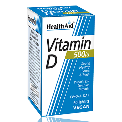 HealthAid Vitamin D 500iu 60 Tablets