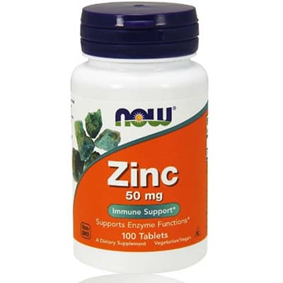 Now Zinc - 50mg Tabs 100's