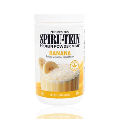 Natures Plus Spiru-tein Protein Shake Banana Sachets - 34gm Individual Serving