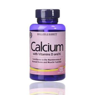 Holland & Barret  Calcium with Vitamins D and K 120 Tablets