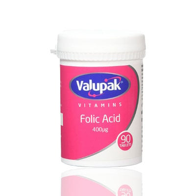 Valupak Folic Acid - 400MCG