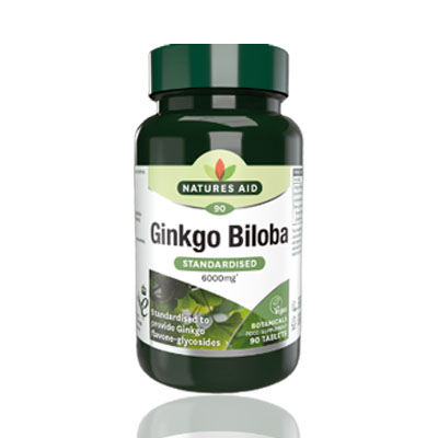 Natures Aid Ginkgo Biloba 120mg Tablets 90 per pack