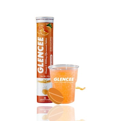 Glencee Vitamin C Effervescent, 20 Tablets