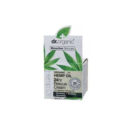 Dr Organic Hemp Oil 24hr Rescue Cream, 50ml