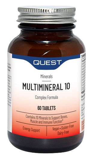 Quest Multimineral 10 Complex Formula Tabs 60's - Amino Acid Chelated