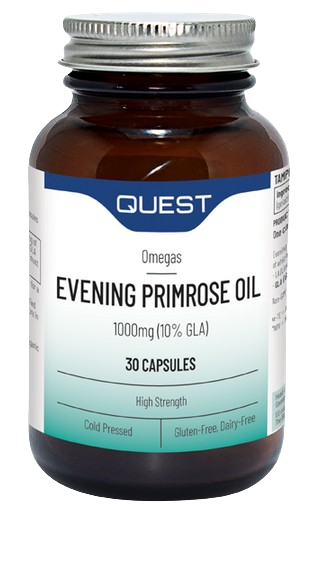 Quest Evening Primrose Oil Caps 1000mg + Vit E - 30's.