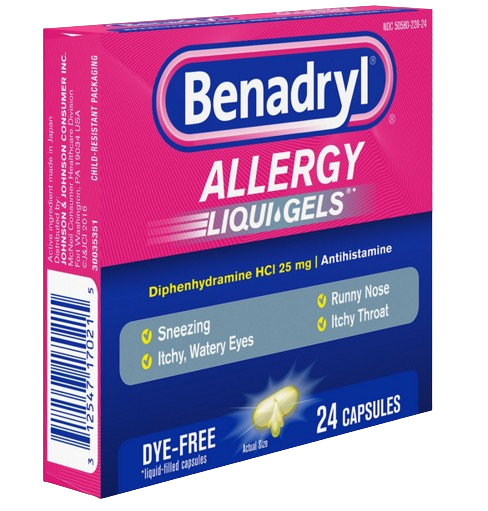 Benadryl Allergy Liquigels Capsules 24s