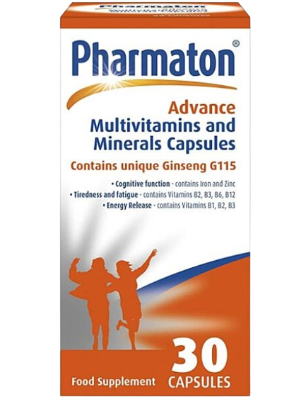 Pharmaton Advance Multivitamins & Minerals Caplets 30s