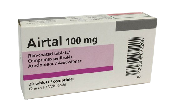 Airtal (Aceclofenac) 100mg Tablets 40`S