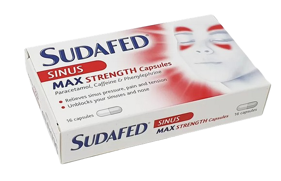 Sudafed Sinus Max Strength Capsules 16s