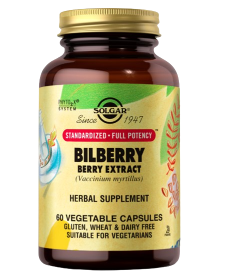 Solgar Bilberry Extract 60mg Vcaps 60's