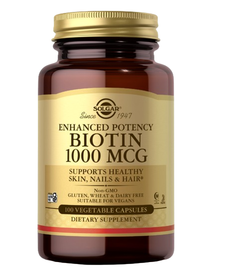 Solgar Biotin 1000 mcg Vegetable Capsules - 100's