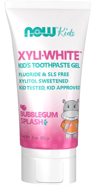 NOW Toothpastes Xyliwhite Kids Toothpaste Gel Bubblegum 85gm - Fluoride & SLS Free