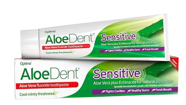 Optima Aloe Vera Toothpaste - Sensitive - with Vat K, Echinacea & Tea Tree