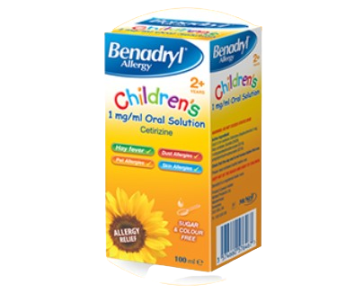 BENADRYL CHILDREN'S 2+ SOLUTION 100ML